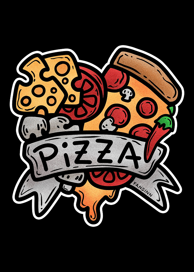 Heart Pizza Love Italy Sal
