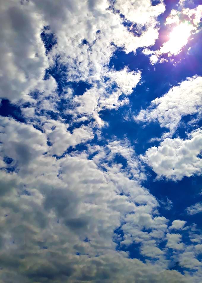 Summer cloudy sky