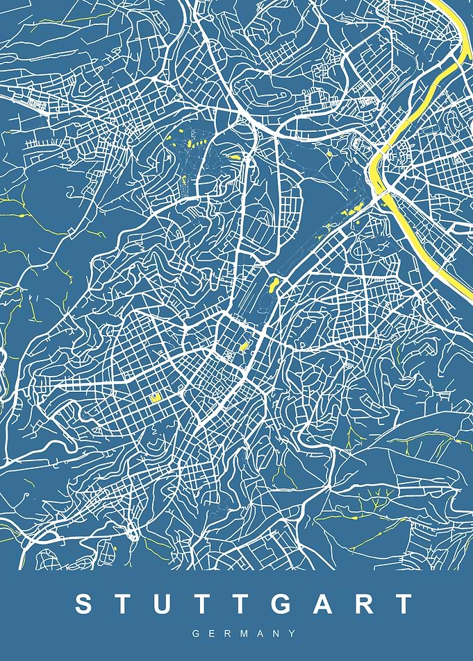 Cologne City Map Germany