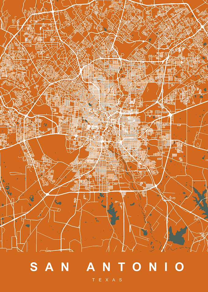 San Antonio City Map US