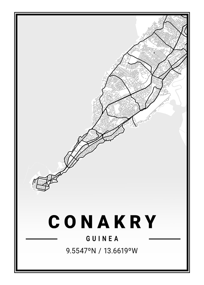 Conakry Light City Map