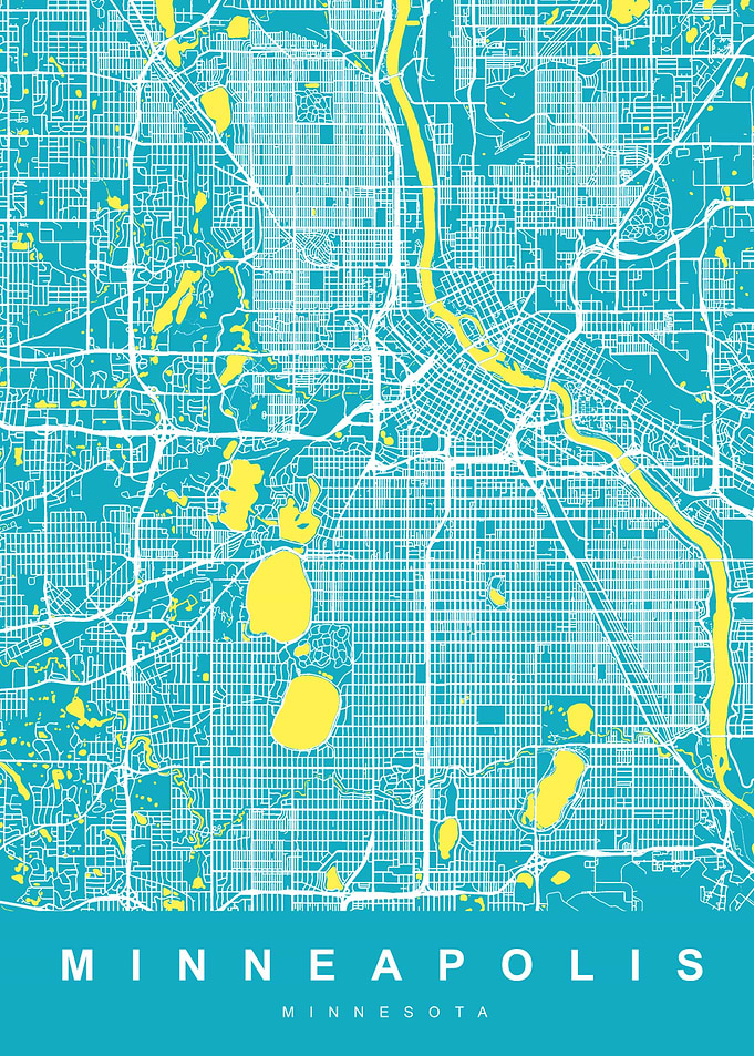 MINNEAPOLIS City Maps US