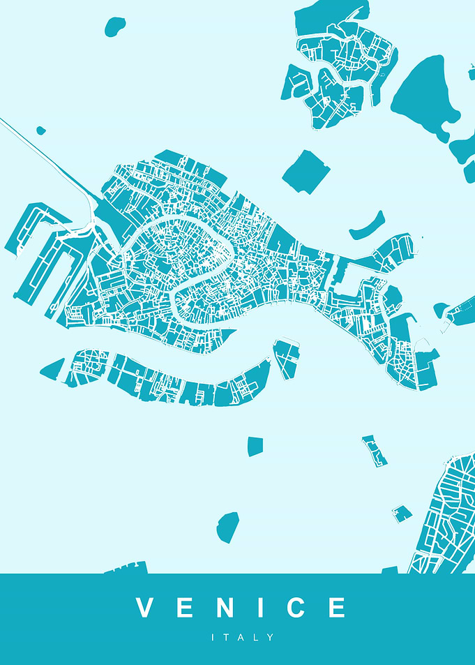 VENICE City Map Italy