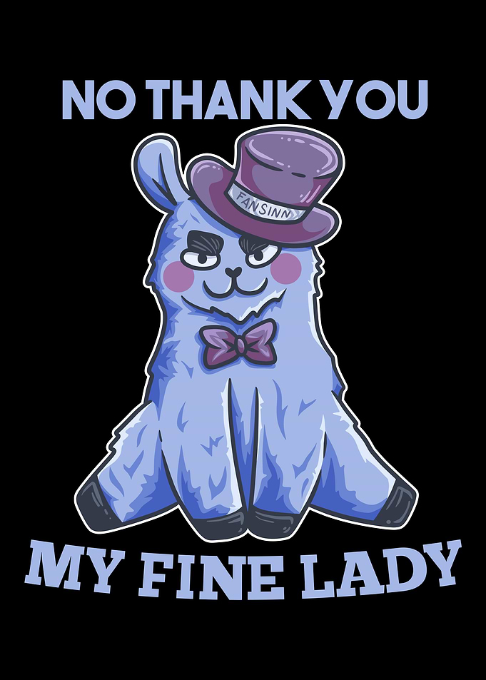 Lama Nope No funny saying