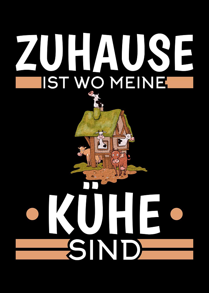 Landwirt Spruch Kuh