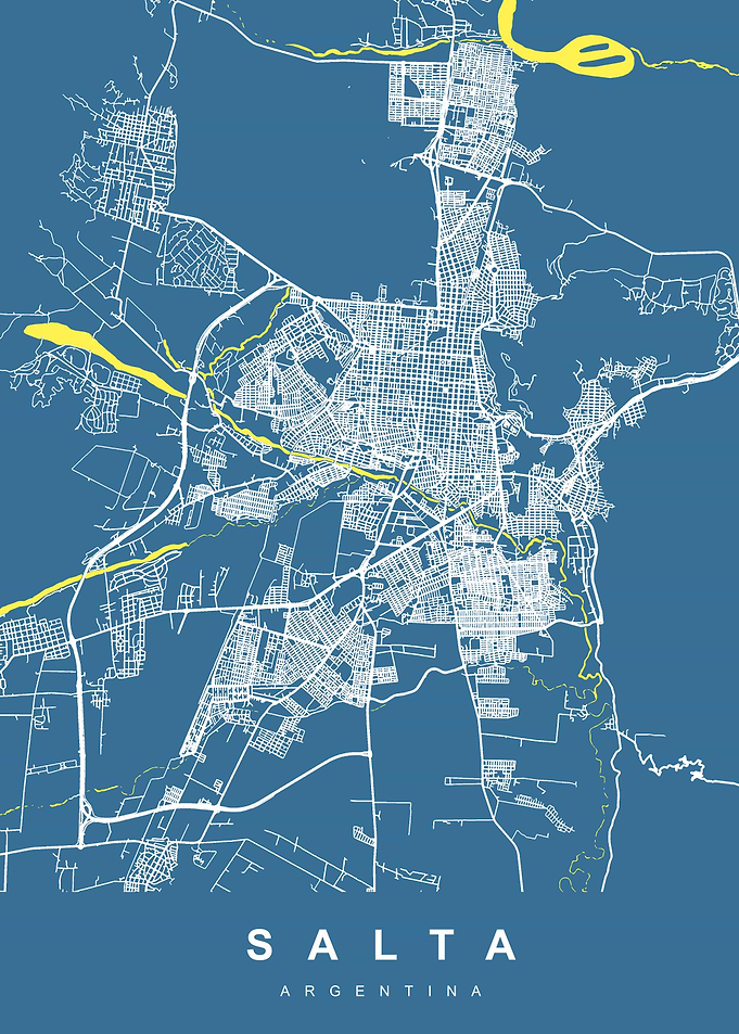 SALTA City Map Argentina