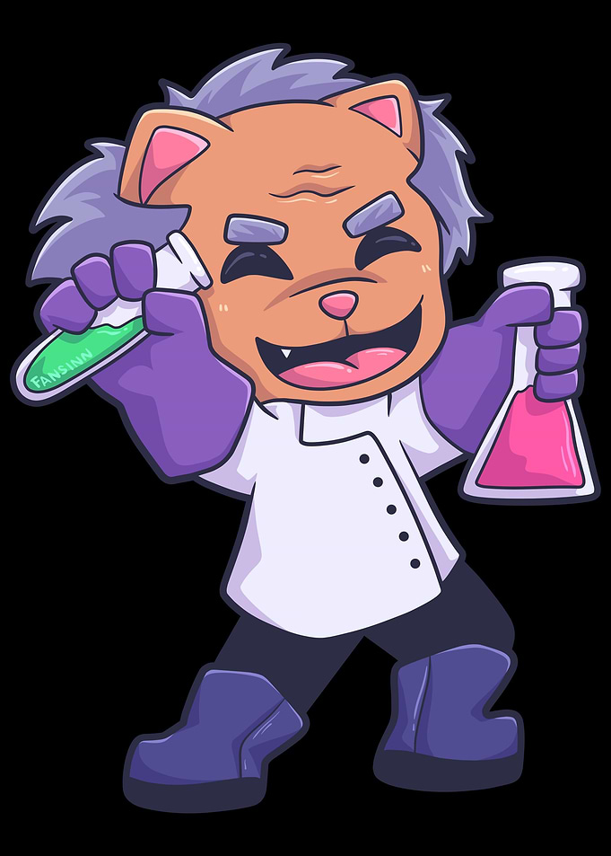 mad scientist Cat Nerd