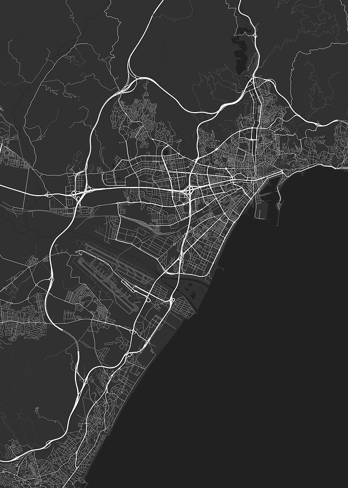 Malaga Spain Map