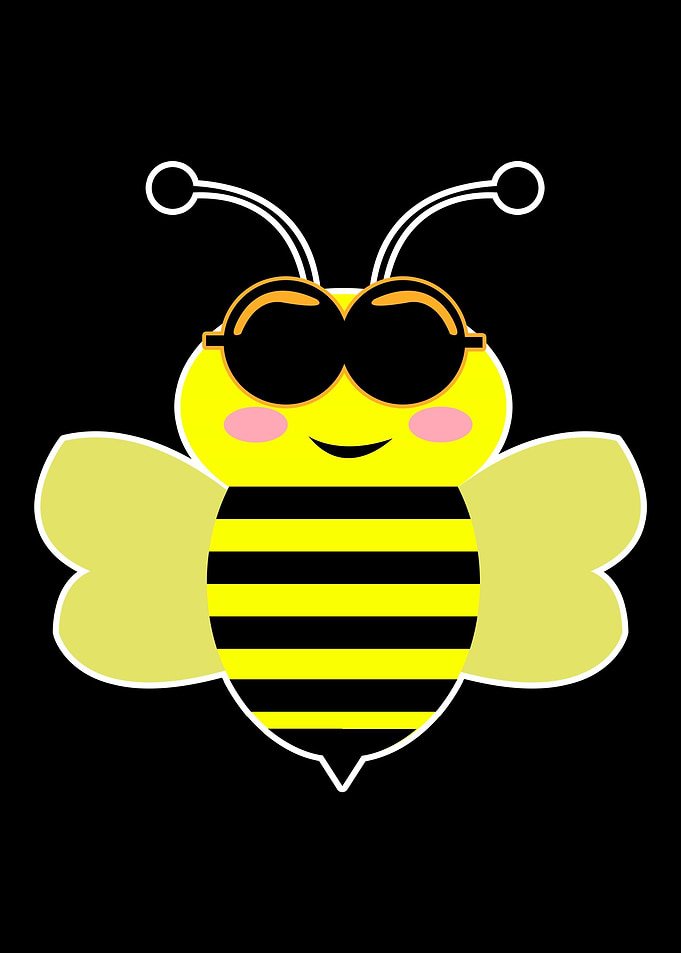 bee sunglasses funny sweet