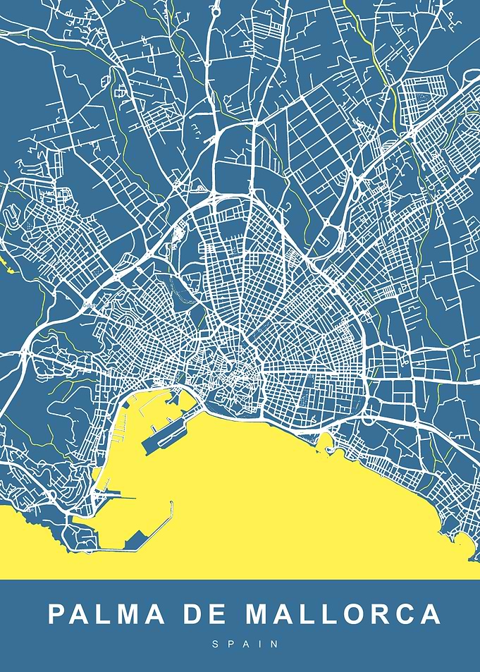 Palma de Mallorca City Map