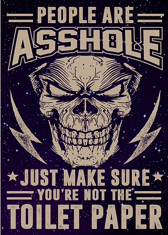 Skull and Biker funny