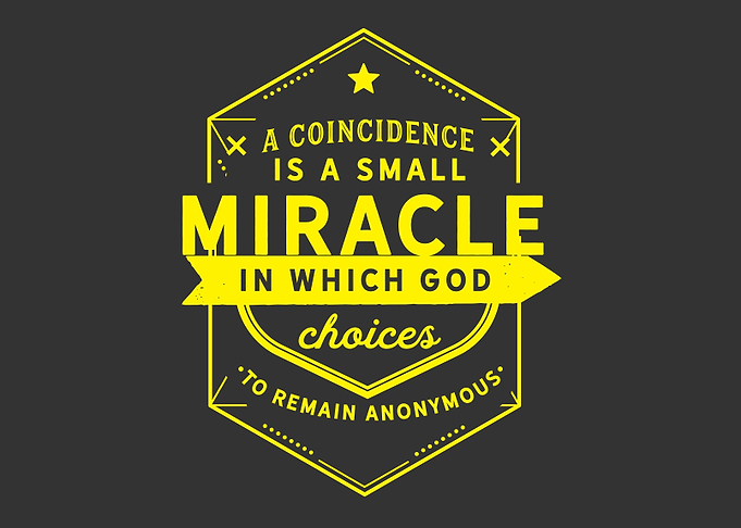 A coincidence is a small