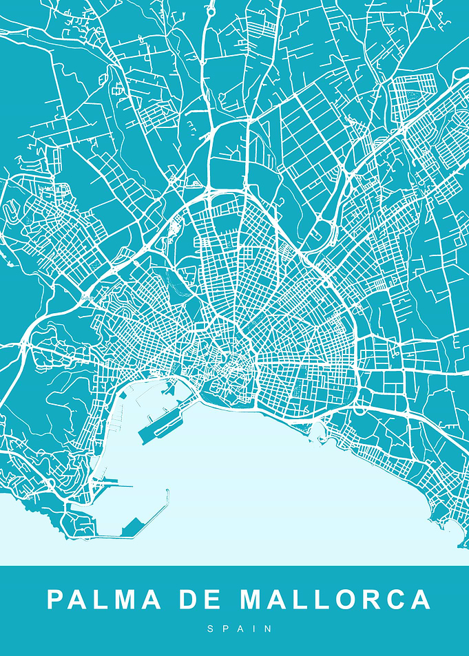 Palma de Mallorca City Map