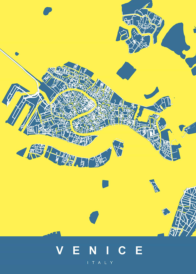VENICE City Map Italy