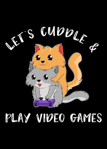 Cat Gamer Player
