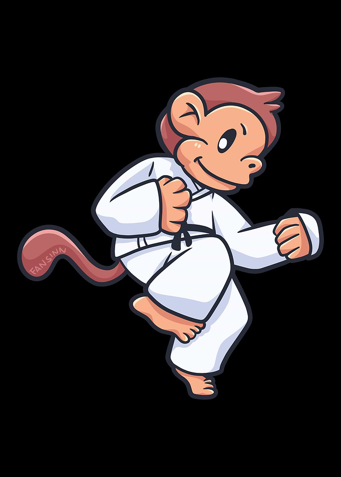 Monkey Karate Martial cool