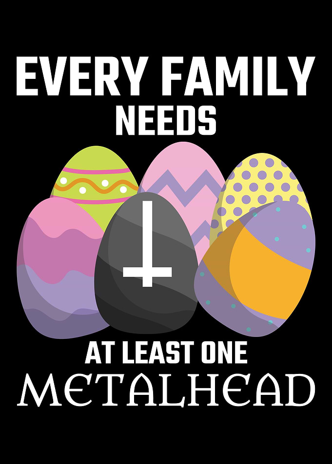 Metalhead Funny Easter