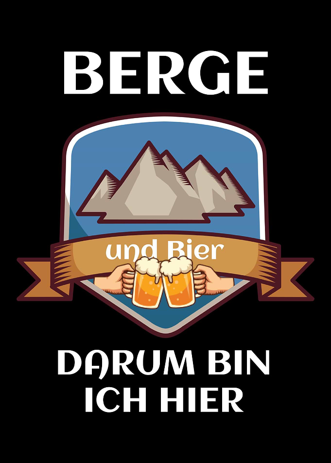 Mountains Beer Skier