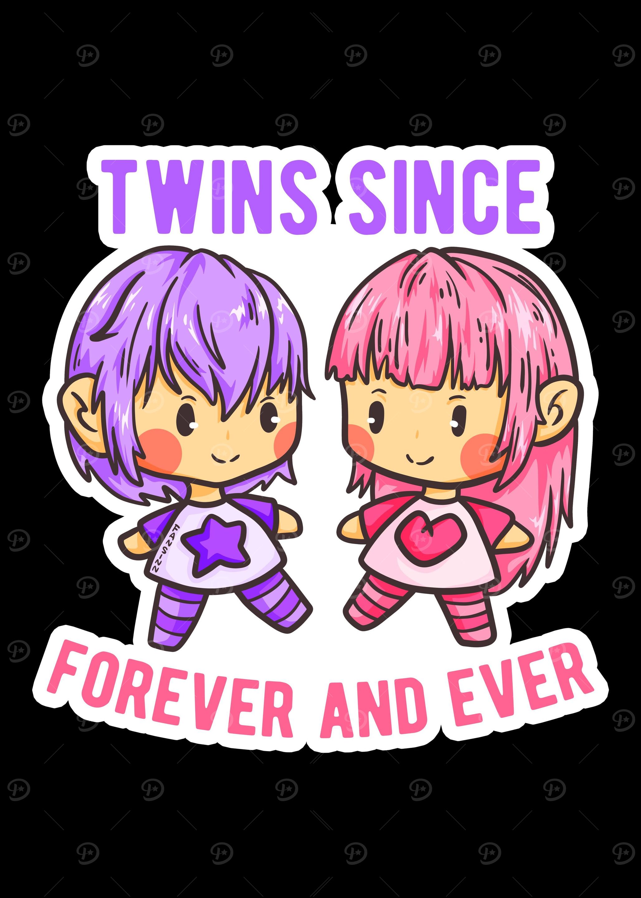 Family Twins Girls Childre