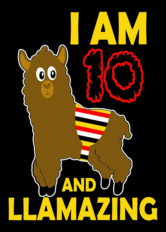 I am 10 llamazing and Amaz