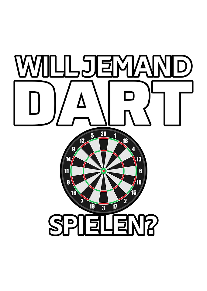 Darts with dart board