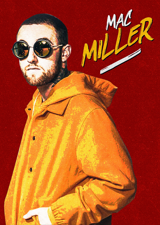 MAC MILLER VECTOR ART