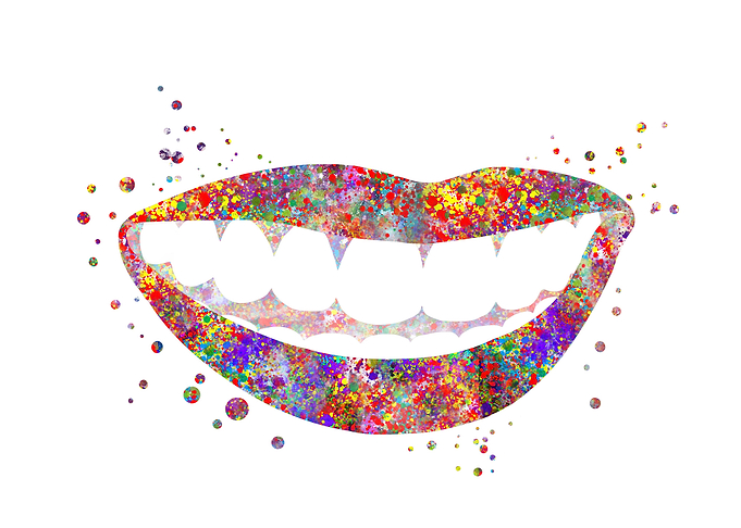 Mouth smiling mouth