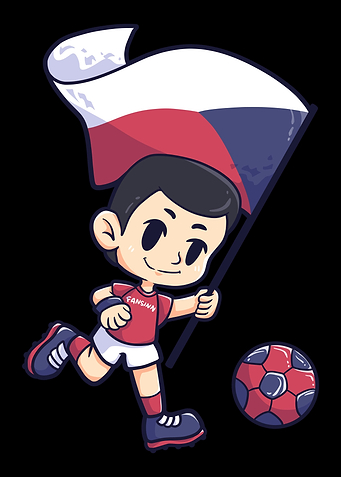 Football Czech flag Young
