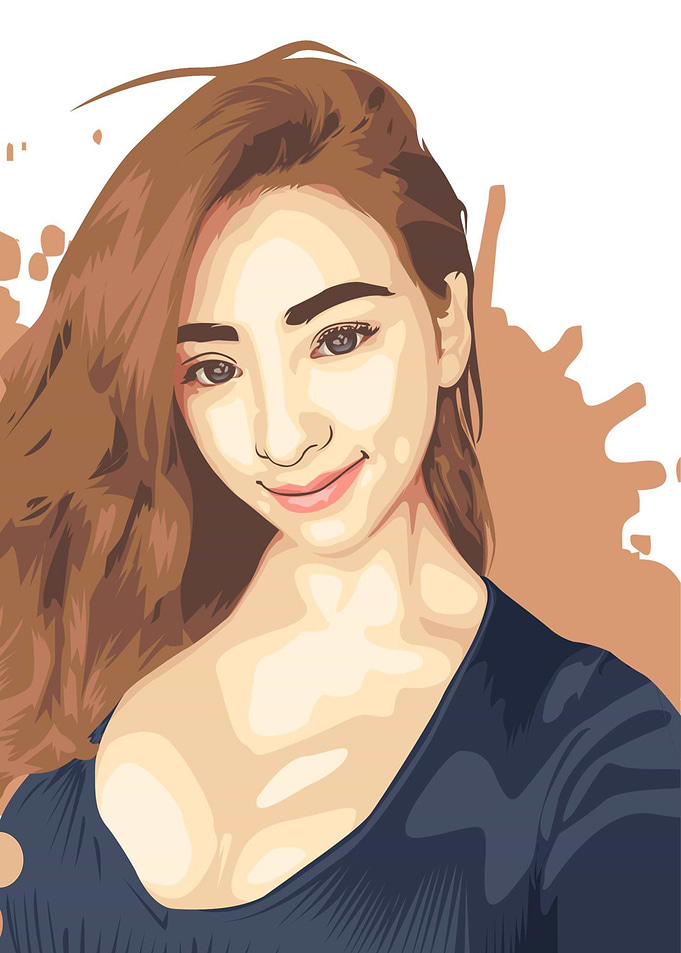 hair orange woman