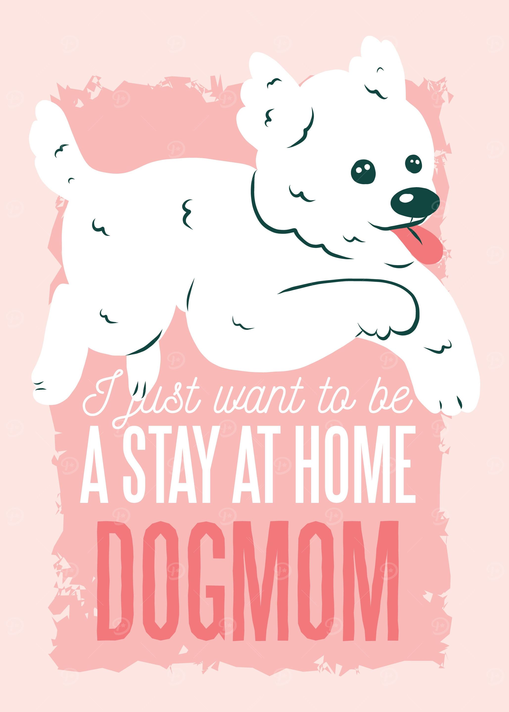 Dog with saying