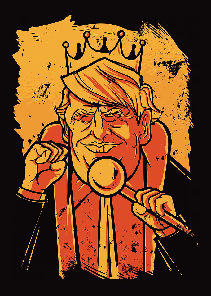 Donald Trump as king