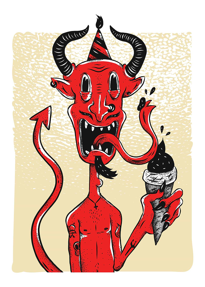 Devil with ice