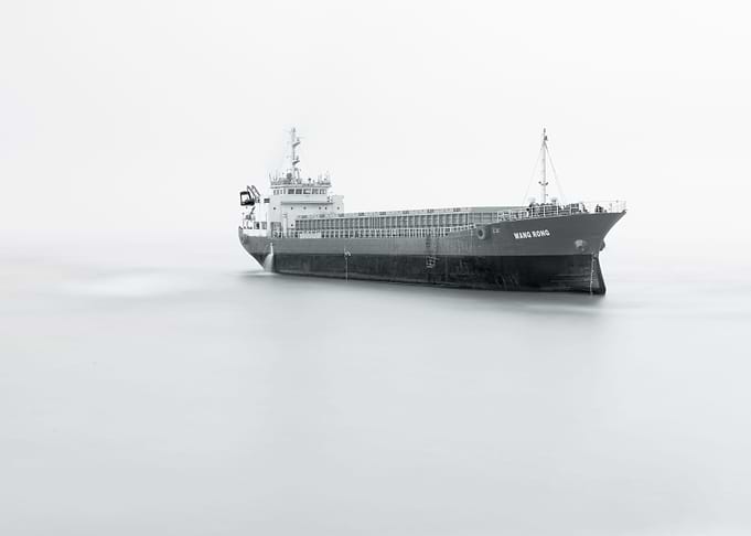 A boat in the ocean