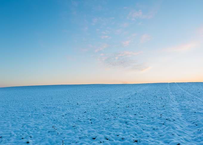 Landscape Frost Field Sky