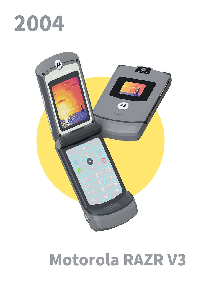 Old Phone Lowpoly