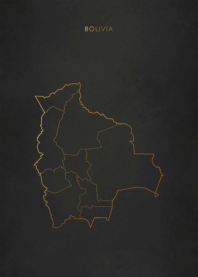 Gold Bolivia Map