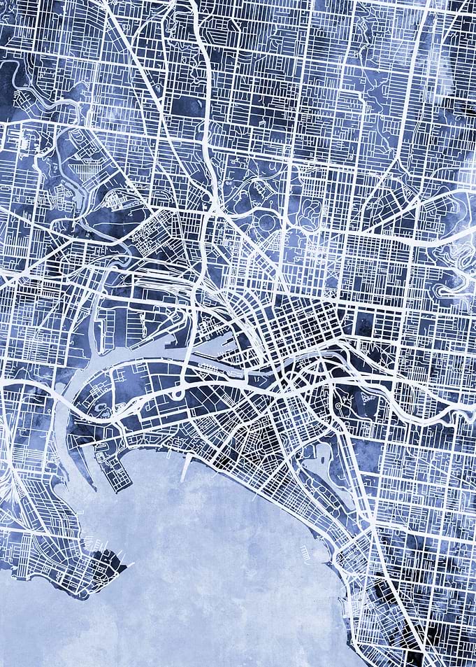 Melbourne Australia Map