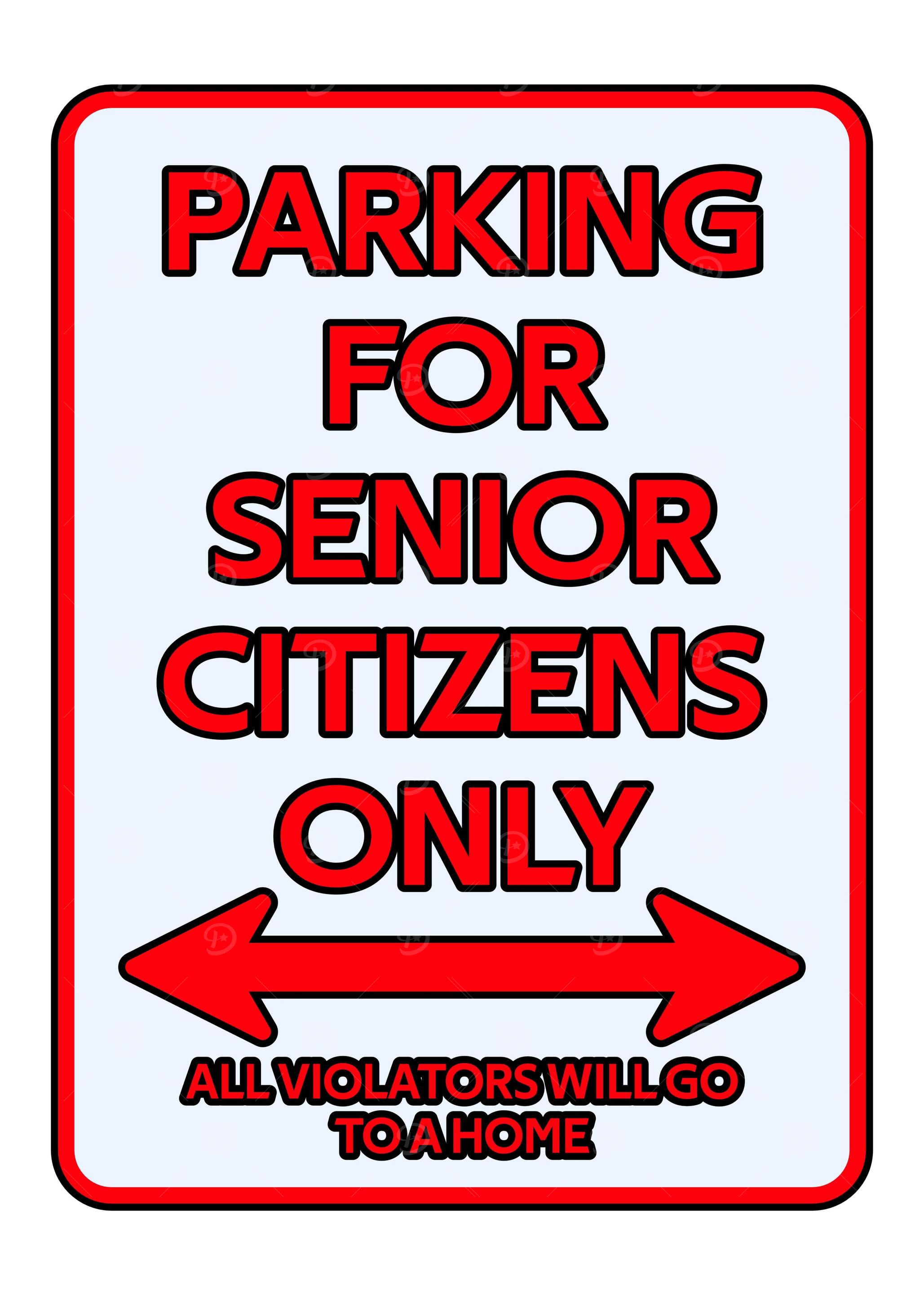 Pension Parking sign