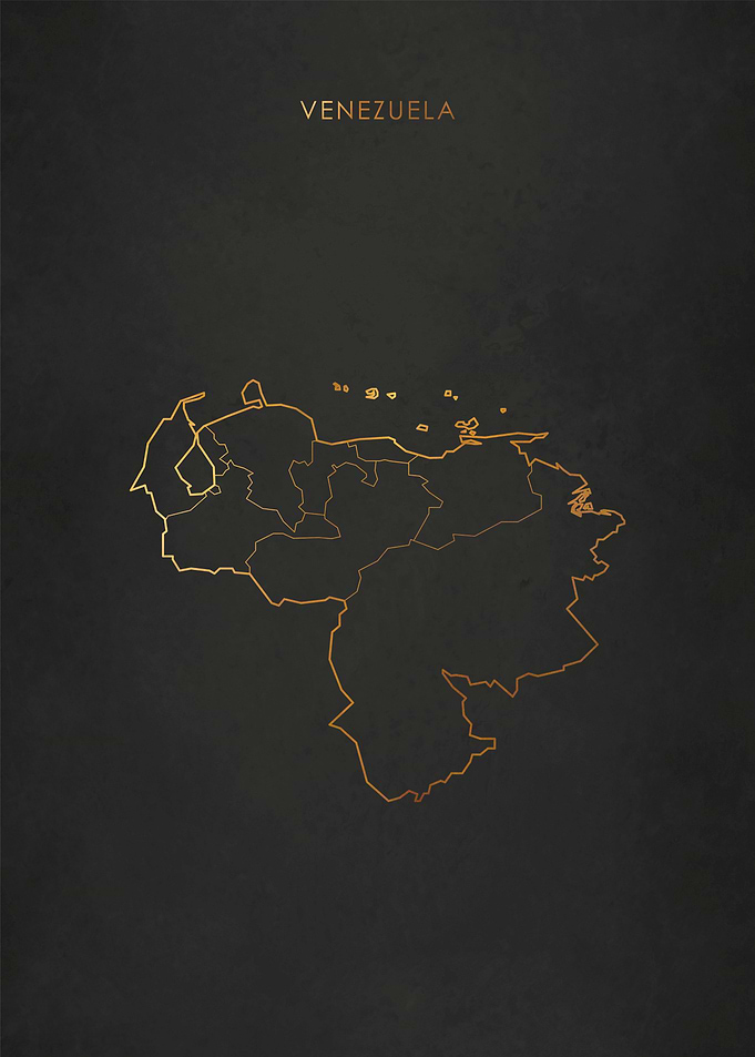 Gold Venezuela Map
