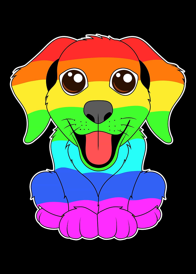 Gay Pride Dog Lover