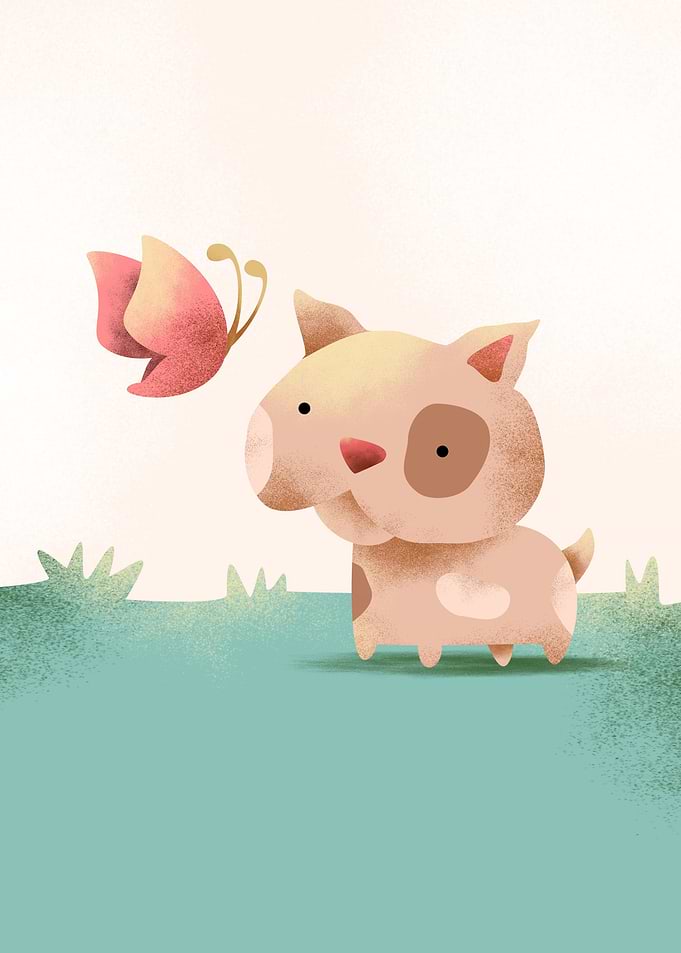Dog and Butterfly