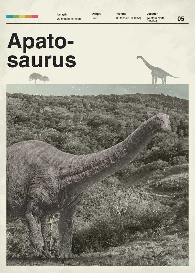 Apatosaurus Retro