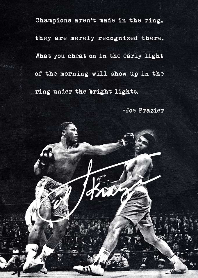 Joe Frazier Boxing Vintage