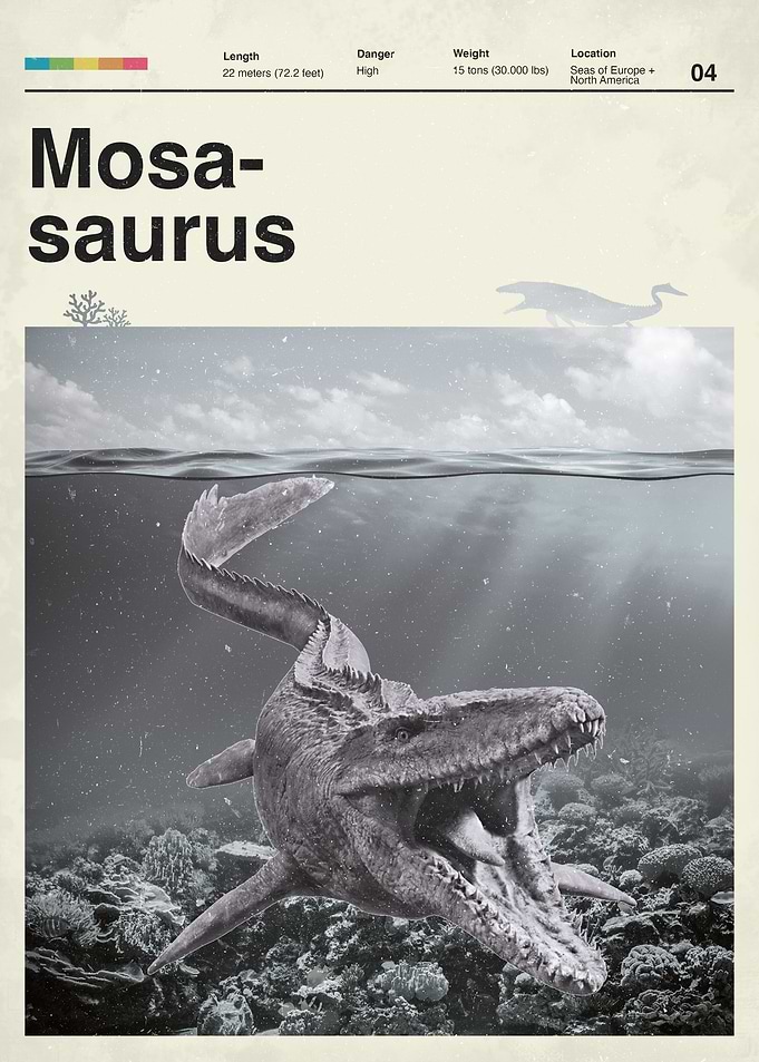 Mosasaurus Retro
