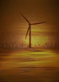 Windmills Digital Art