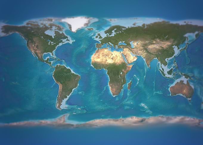 World physical map