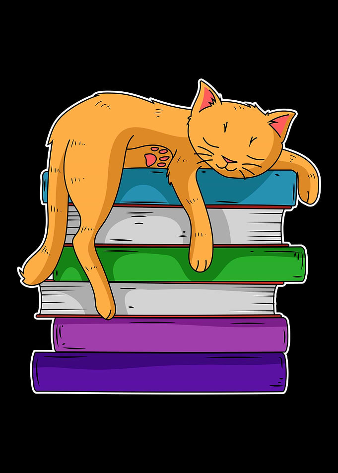 Reading Cat Lover Of Books