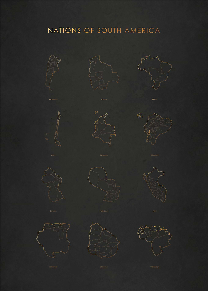 South America Nation Maps
