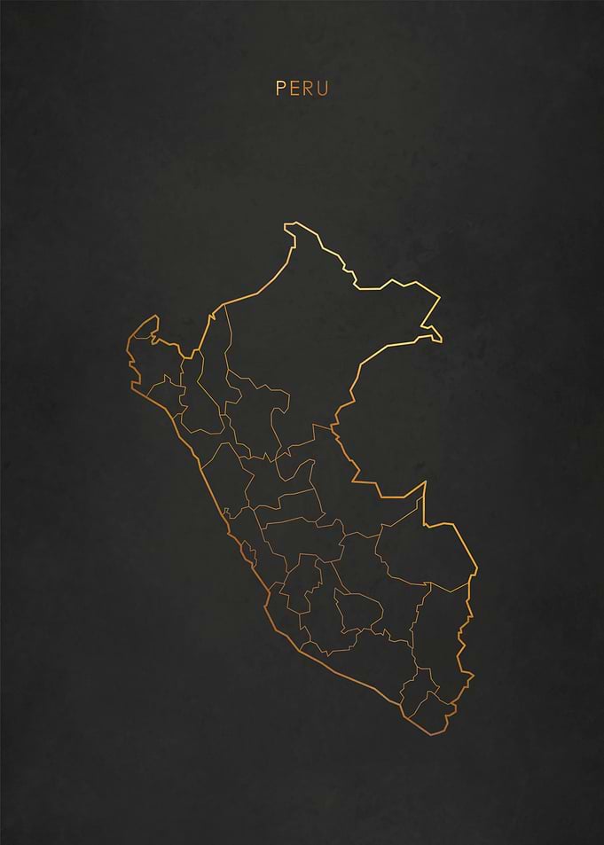 Gold Peru Map