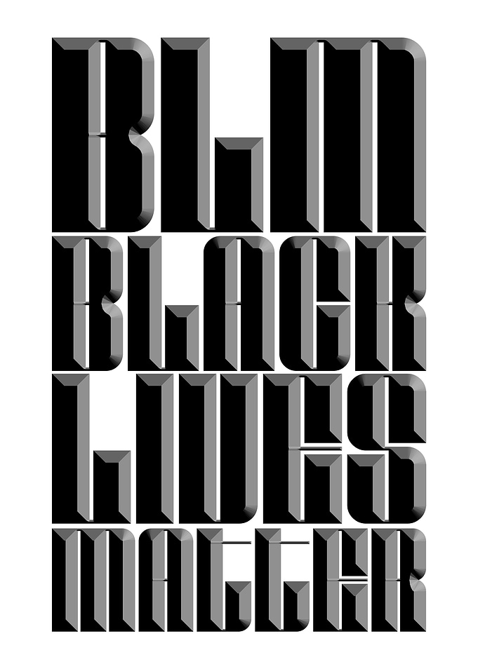 BLACK LIVES MATTER Relie